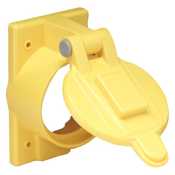 Marinco® - Yellow Polycarbonate Cover with Lift Lid for 50 A 6369CR & 6370CR Receptacles