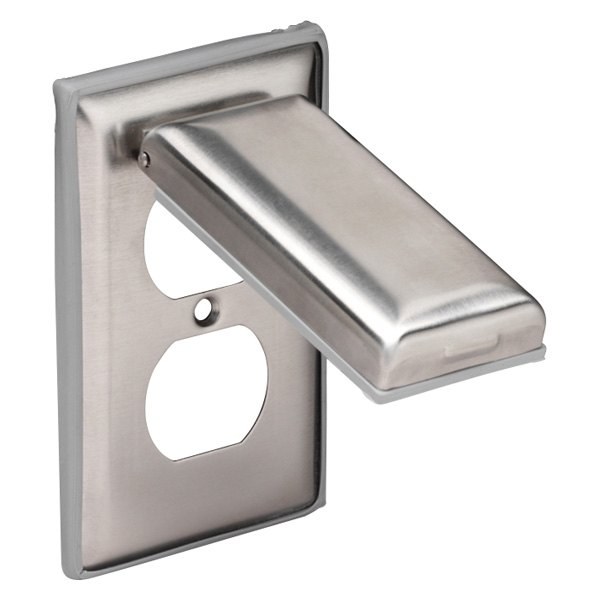 Marinco® - Stainless Steel Cover with Lift Lid for 4700CR, 5262CRR & 5739CR Duplex Receptacles