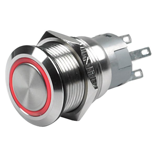 Marinco® - 12 V 5 A On/Off Red Latching Push Button Switch
