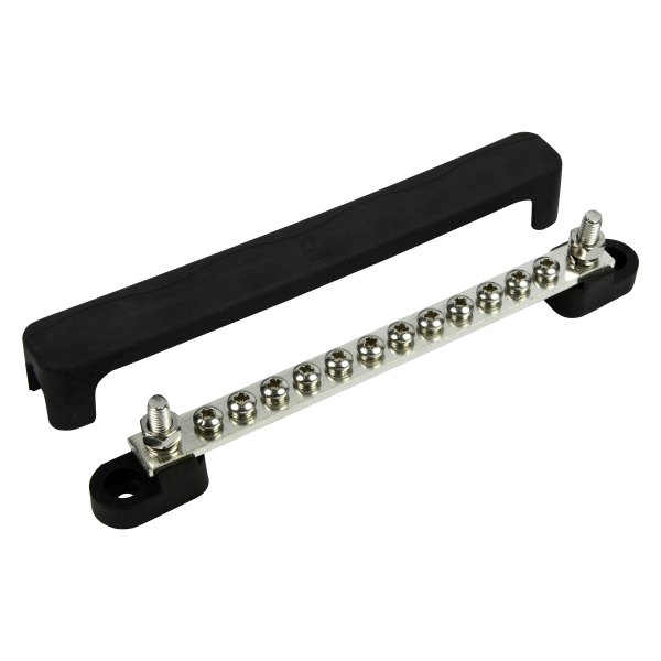 Marinco® - 100 A 12-Way Buss Bar with 2 Input Studs & Covers
