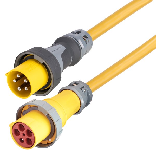 Marinco® - 100 A 120/208 V 75' Yellow Power Cord