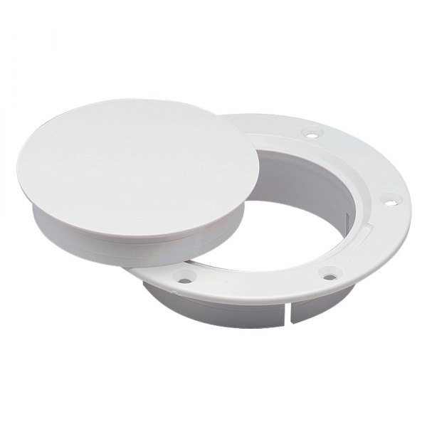 Marinco® - 3-3/4" O.D. x 3" I.D. White Snap-In Deck Plate