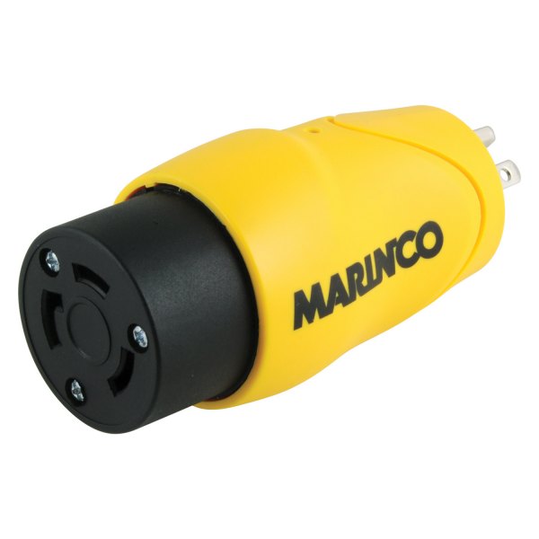 Marinco® - 15 A Male/30 A Female 125 V Straight Adapter