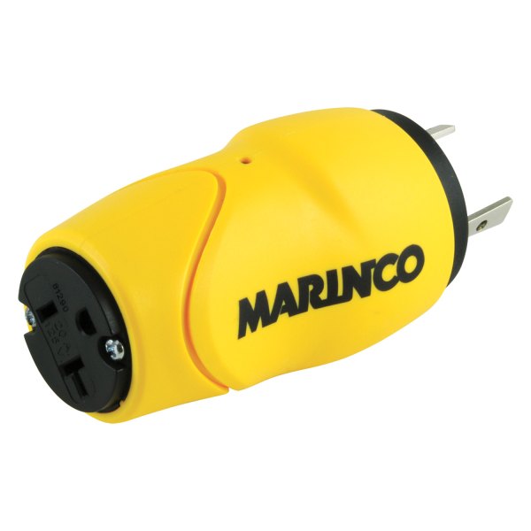 Marinco® - 30 A Male/15 A Female 125 V Straight Adapter