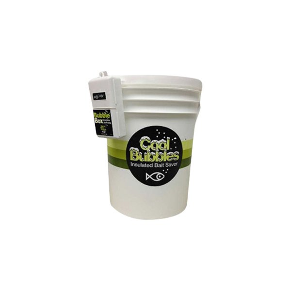 Marine Metal Products® - Cool Bubbles™ B-11 Pump 15.2 qt White Insulated Bait Bucket