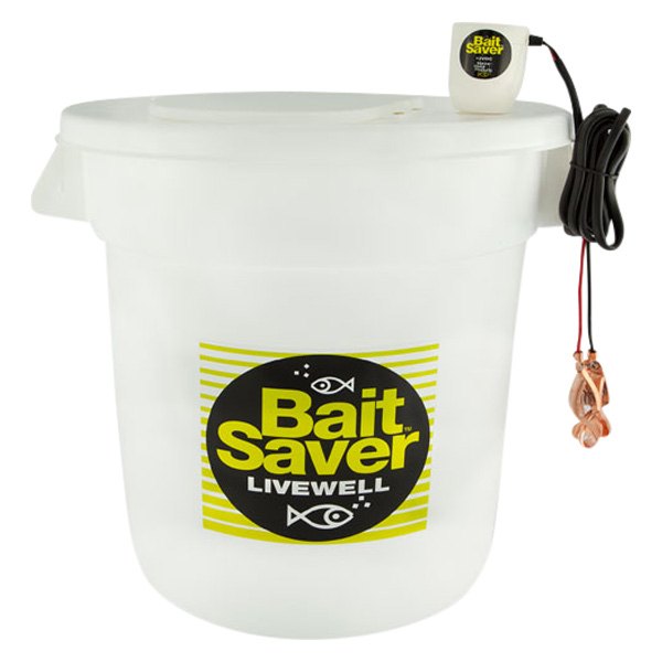 Marine Metal Products® - 10 gal White Bait Saver Livewell Bucket
