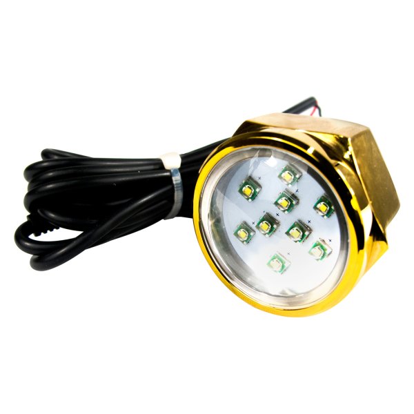 Marine Sport Lighting® - RGB 2100 lm Drain Plug Thru-Hull Underwater LED Light