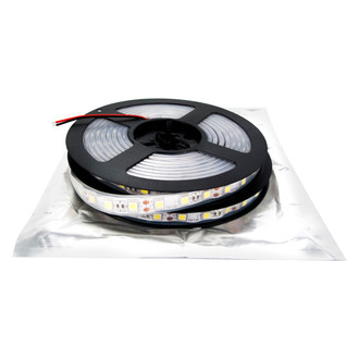Marine Sport Lighting® - 24'L 12V DC Clear Silicone Surface Mount LED Strip Light with Clear Waterproof Sleeve
