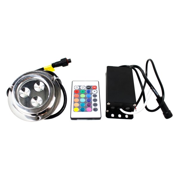 Marine Sport Lighting® - 380 lm Multi-Color Underwater Light with Remote Control