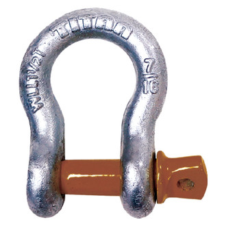 Martyr® - 1/4" Galvanized Steel Screw Pin Anchor Bow Shackle