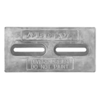 Martyr® - Diver's Dream™ 12" L x 6" W x 0.5" H Aluminum Rectangular Hull Plate Anode