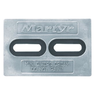 Martyr® - Diver's Dream™ Zinc Rectangular Hull Plate Anode