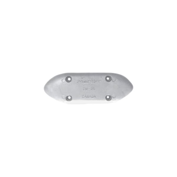 Martyr® - 9.1" L x 3.25" W x 0.72" H Zinc Oval Hull Plate Anode