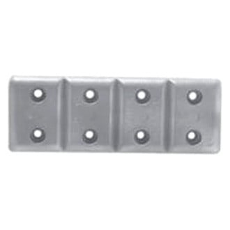 Martyr® - 7.3" L x 2.6" W x 0.5" H Zinc Rectangular Hull Plate Anode