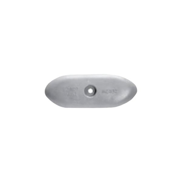 Martyr® - 8.8" L x 3.375" W x 0.75" H Zinc Oval Hull Plate Anode