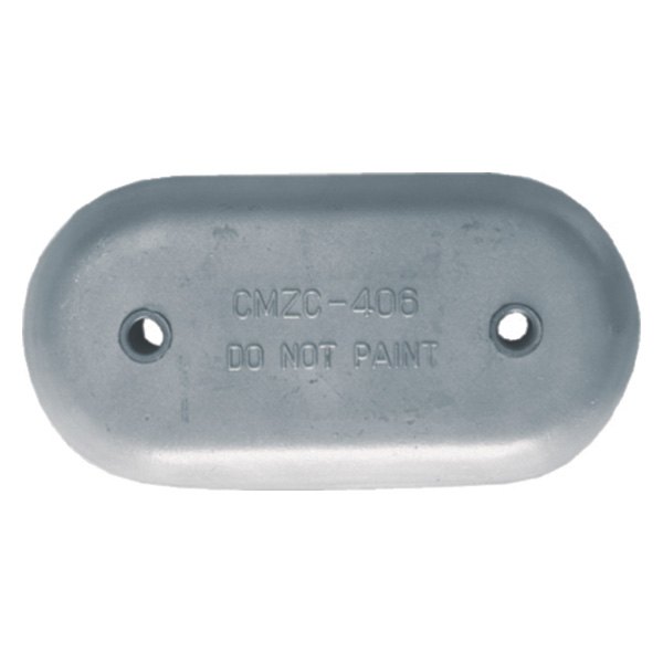 Martyr® - 9" L x 4.4" W x 1" H Zinc Oval Hull Plate Anode