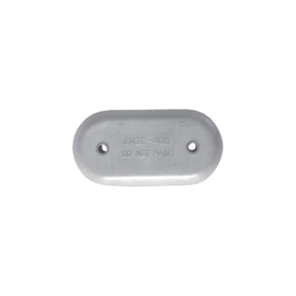 Martyr® - 9" L x 4.4" W x 1" H Aluminum Oval Hull Plate Anode