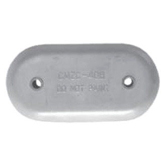 Martyr® - 9" L x 4.4" W x 1" H Aluminum Oval Hull Plate Anode