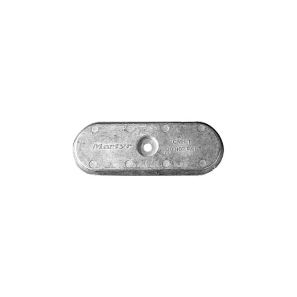 Martyr® - 8.5" L x 3.16" W x 0.5" H Zinc Oval Hull Plate Anode