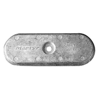 Martyr® - 8.5" L x 3.16" W x 0.5" H Zinc Oval Hull Plate Anode