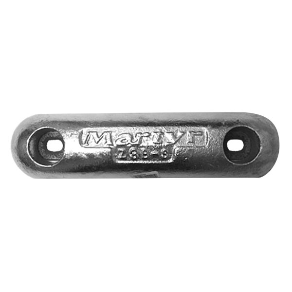 Martyr® - 12" L x 3" W x 1.6" H Zinc Oval Hull Plate Anode