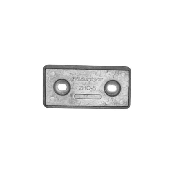 Martyr® - 8" L x 4" W x 0.76" H Aluminum Rectangular Hull Plate Anode