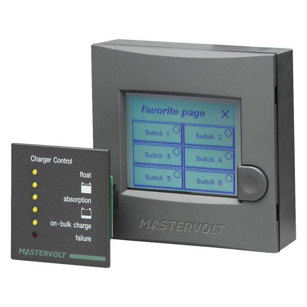 Mastervolt® - MasterView 2.6" x 2.4" Gray Dial/Black Bezel In-Dash Mount Battery Monitor