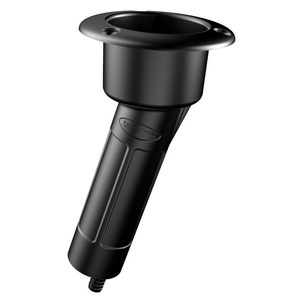 Mate Series® - 15° 2" I.D. Black ABS Plastic Round-Drain Rod & Cup Holder