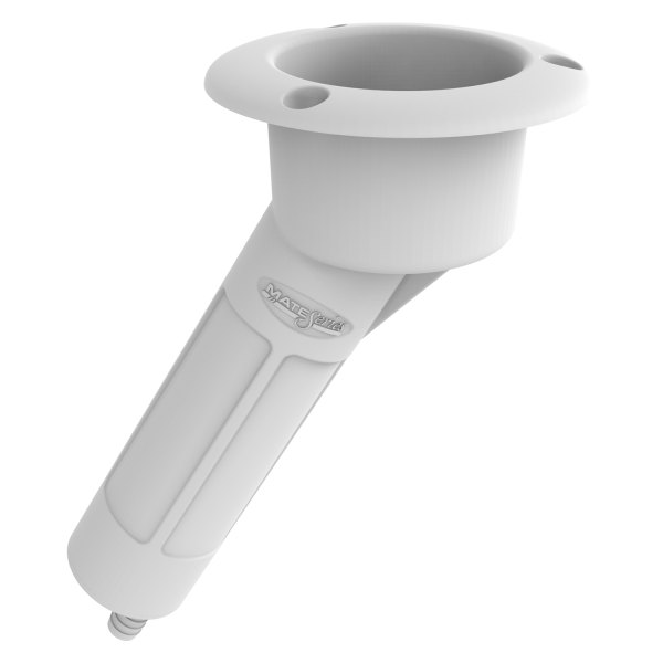 Mate Series® P1030DW 30° White ABS Plastic Combo Rod & Cup Holder