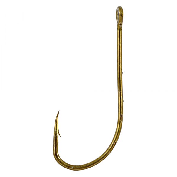 Matzuo America® - Baitholder Offset Straight-Eye 1/0 Size Bronze Hooks, 25 Pieces