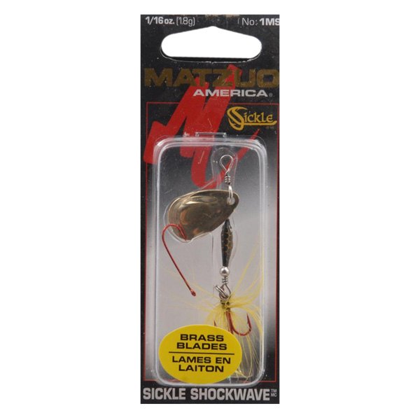 Matzuo America® - Shockwave Inline 1/16 oz. Gold Spinner Bait