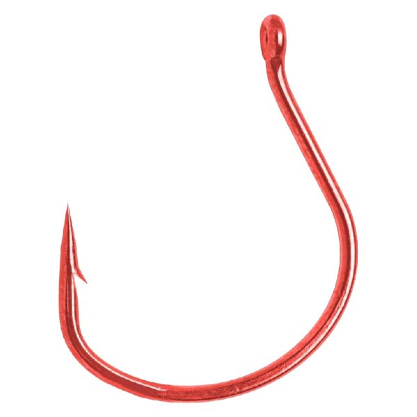 Matzuo America® - Finesse Wacky 3/0 Size Red Chrome Worm Hooks, 25 Pieces