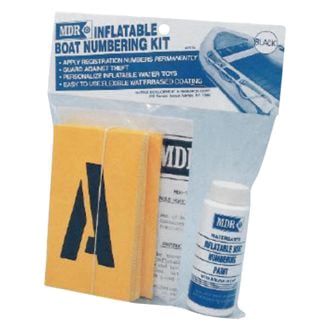 MDR® - 0.66 lb Black Inflatable Boat Numbering Kit