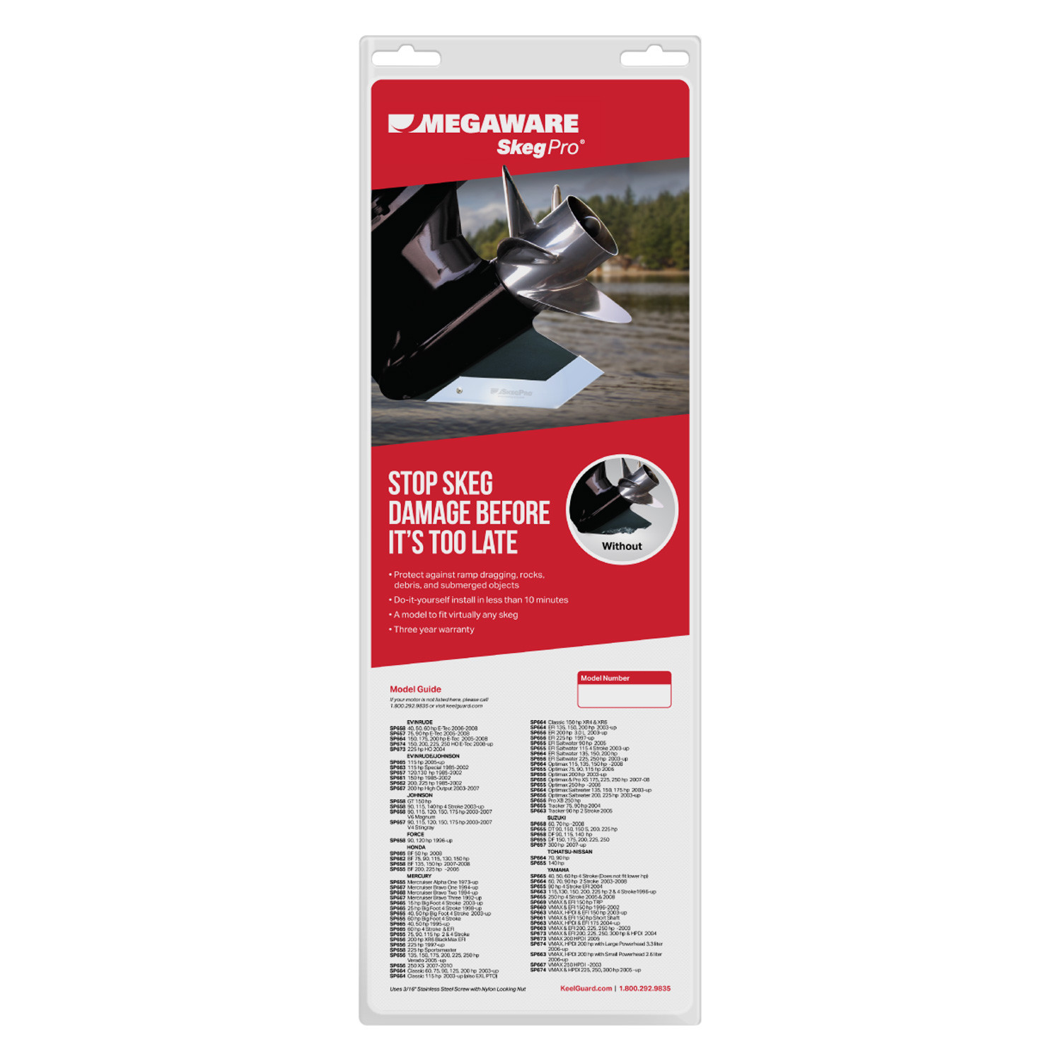 Keelguard Skeg Pro Schutz – Skeg-Schutz Für Bootsmotoren, Einfach Montiert