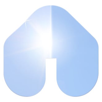 Megaware® - ScuffBuster™ Mirror Polished 304 Stainless Steel Extra Large Bow Guard with Notch