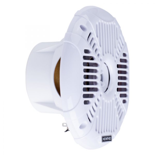 Memphis Audio® - 80W 2-Way 4-Ohm 6.5" White Flush Mount Speaker with LED Lights