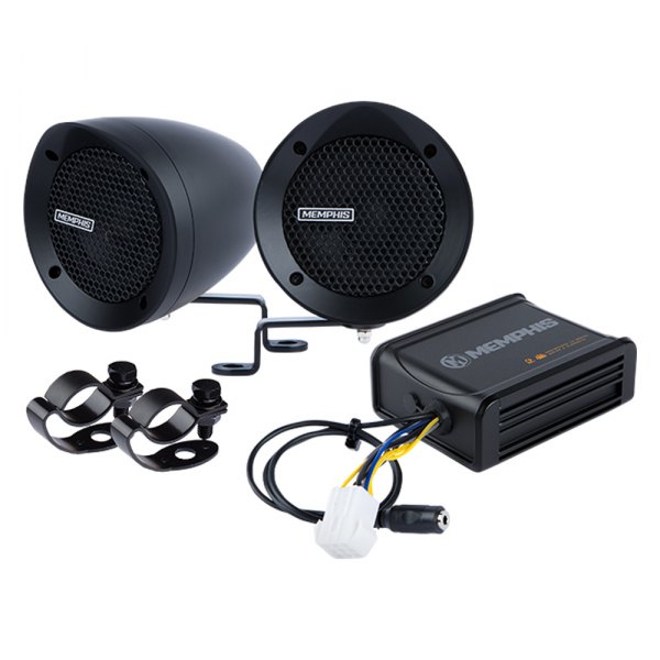 Memphis Audio® - 100W 2-Way 4-Ohm Black Bullet Style Wake Tower Speaker System, Pair