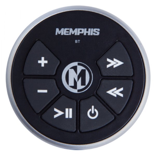 Memphis Audio® - Black/Silver Wireless Stereo Remote Control