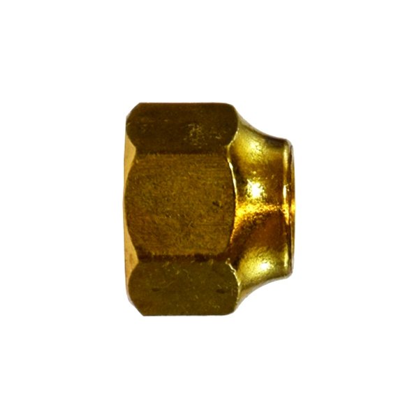 Midland Metal® - 3/8" UNF Short Brass forget Nut