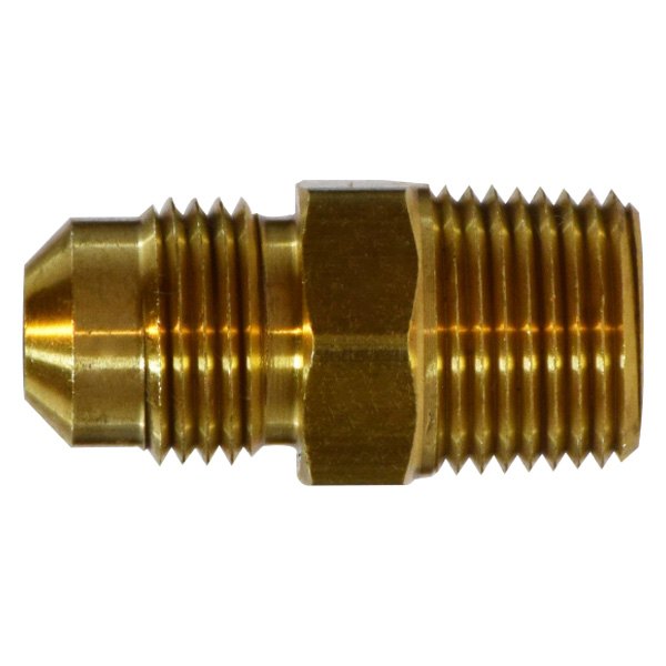 Midland 10-266 Brass SAE 45 Degree Flare Male Adapter 1.06 Hex 3//8 Male Flare x 3//4 Male NPTF Thread