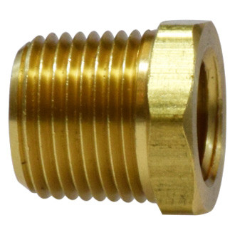 Midland Metal® - 1/4" NPT(M) to 1/8" NPT(F) Brass Pipe/Pipe Adapter