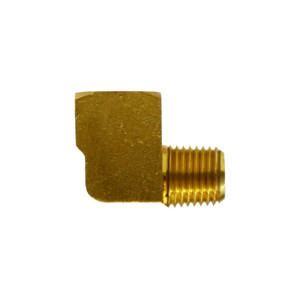 Midland Metal® - 1/8" NPT(M) to 1/8" NPT(F) 90° Brass Elbow Pipe/Pipe Splicer