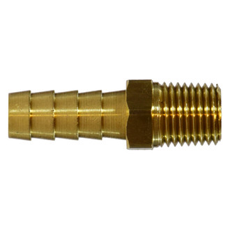 Midland Metal® - 1/2" Hose I.D. to 3/8" NPT(M) Brass Hose/Pipe Adapter