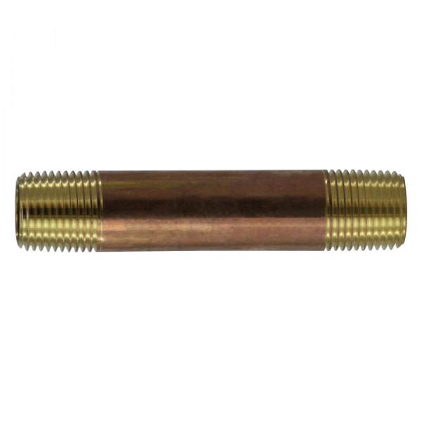 Midland Metal® - 1/2"-14 Brass Lead Free Pipe Long Nipple