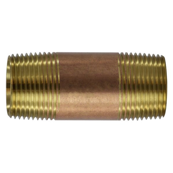 Midland Metal® - 1"-11-1/2 Brass Lead Free Pipe Long Nipple