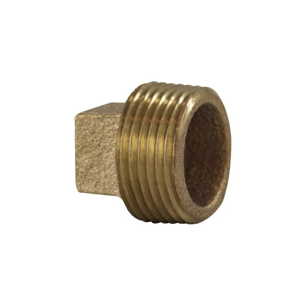 Midland Metal® - 1/2" NPT Cored Bronze Square Hex Head Plug