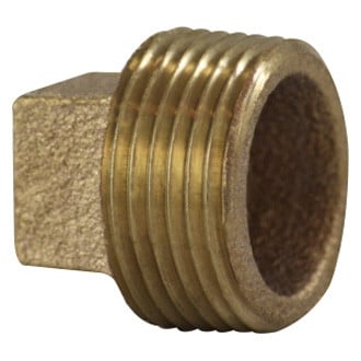 Midland Metal® - 2" NPT Cored Bronze Square Hex Head Plug