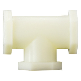 Midland Metal® - 1/2" NPT(F) Nylon White Tee Fitting