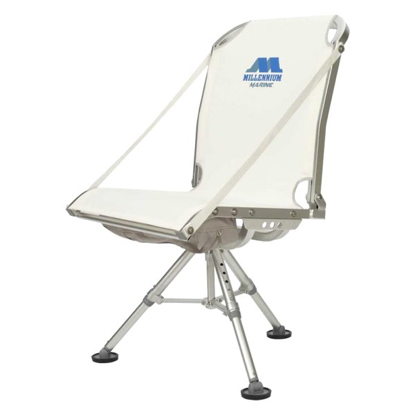 Millennium® - 22" L x 21" W x 9" H White Mariner Deck Seat with Pedestal