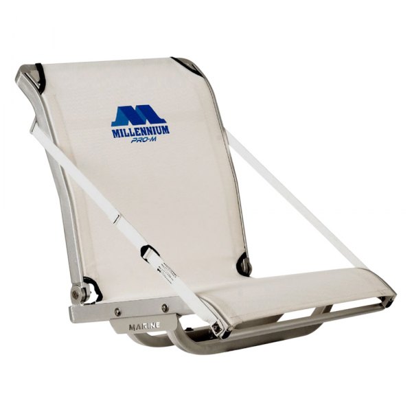 Millennium® - PRO-M Series 10" H x 21" W x 22" D White Folding Boat Seat